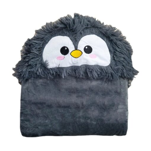 Cartoon Penguin Wearable Hooded Blanket - Image 6