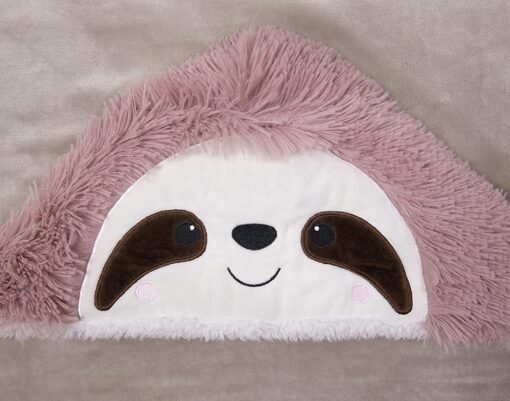 Cartoon Sloth Wearable Hooded Blanket - Image 3