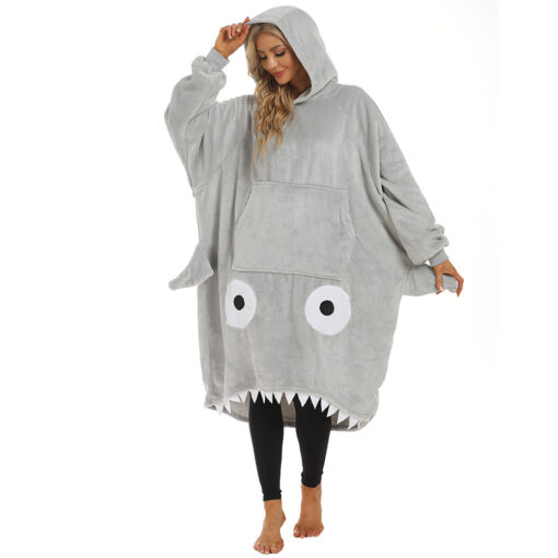 Shark Fashion Wearable Blankets Hoodie - Image 2