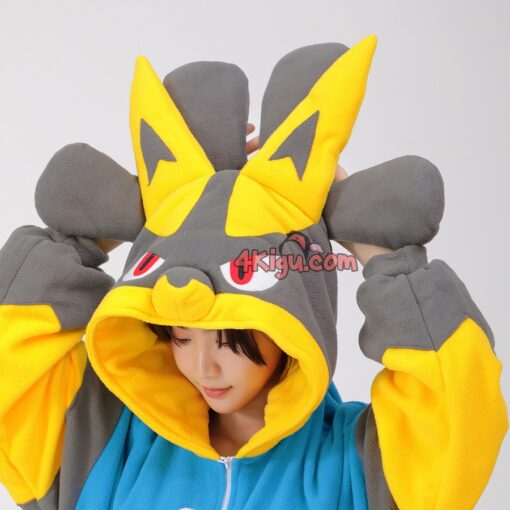 Shiny Lucario Kigurumi Onesie Halloween Costume - Image 6