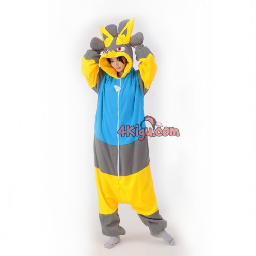 Shiny Lucario Kigurumi Onesie Halloween Costume