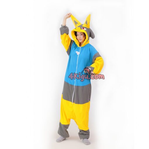 Shiny Lucario Kigurumi Onesie Halloween Costume - Image 2