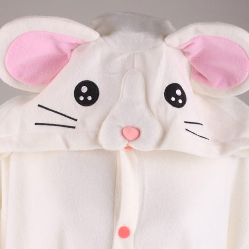 White Mouse Kigurumi Animal Onesie Costume - Image 4