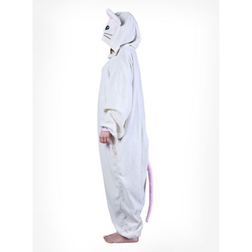 White Mouse Kigurumi Animal Onesie Costume