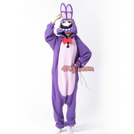 Security Breach Bonnie Kigurumi Onesie Costume Pajama - Image 3