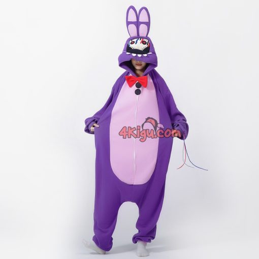 Security Breach Bonnie Kigurumi Onesie Costume Pajama - Image 2