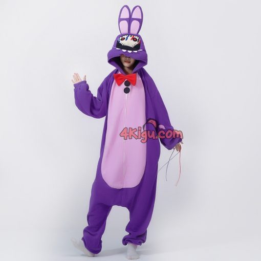 Security Breach Bonnie Kigurumi Onesie Costume Pajama