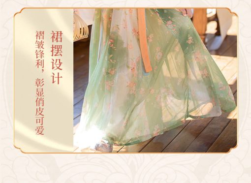 Summer Blossom Princess: Chinese Traditional Hanfu Cheongsam Dress for Little Girls - Image 6