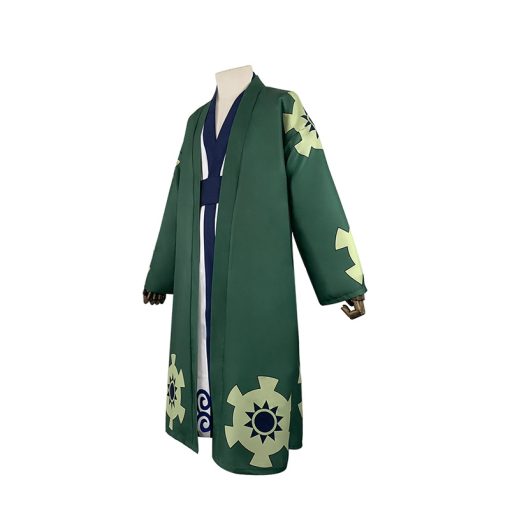 Roronoa Zoro Cosplay Costume - Wano Country Kimono Bathrobe Anime XXXL Outfit