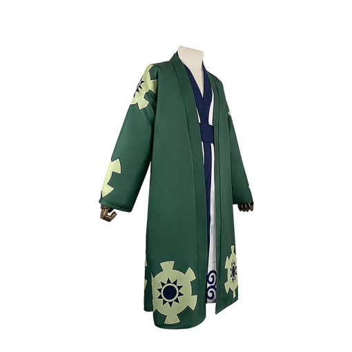 Roronoa Zoro Cosplay Costume - Wano Country Kimono Bathrobe Anime XXXL Outfit - Image 3