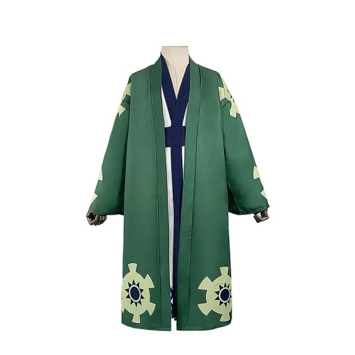 Roronoa Zoro Cosplay Costume - Wano Country Kimono Bathrobe Anime XXXL Outfit - Image 2