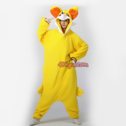 Fennekin Kigurumi Onesie Halloween Costume Pajamas