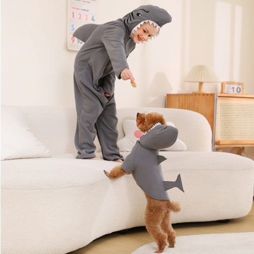 Fin-tastic Family Matches: Shark-Themed Onesies for Kids, Adults & Dogs