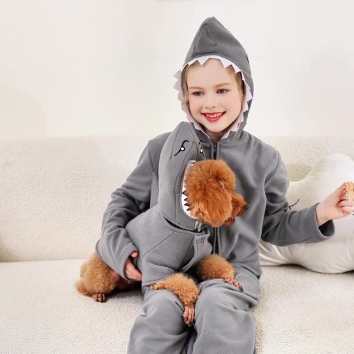 Fin-tastic Family Matches: Shark-Themed Onesies for Kids, Adults & Dogs - Image 9