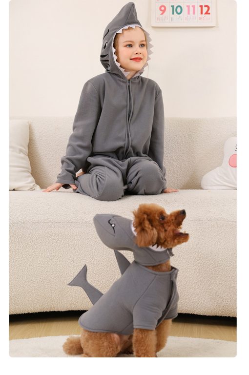 Fin-tastic Family Matches: Shark-Themed Onesies for Kids, Adults & Dogs - Image 8