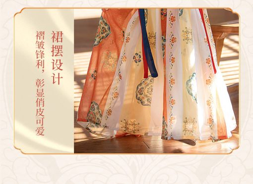 Summer Chic for Kids: Unique Orange Qipao Dress with a Touch of Ancient Chinese Elegance - Image 6