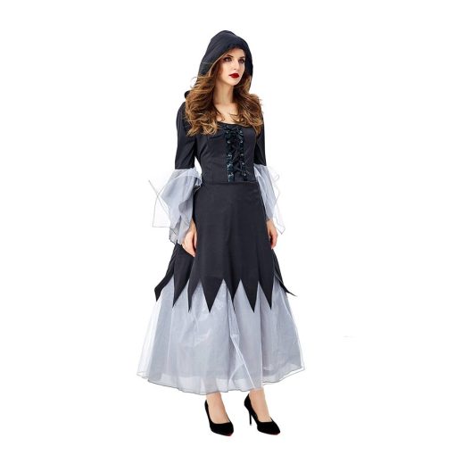 Magic Mistress: Long Robe Witch Cosplay Costume for Adult Women