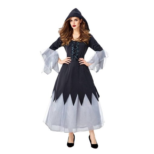 Magic Mistress: Long Robe Witch Cosplay Costume for Adult Women - Image 2