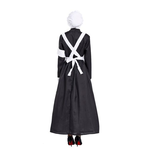 Women's Victorian Era Nurse Costume, 20th Century War Time Uniform for Halloween - Image 5