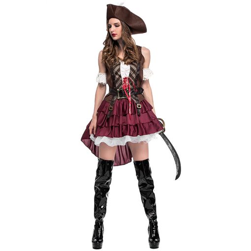 Sexy Somali Pirate Captain Costume - Women's Halloween Nightclub Party Outfit for Adults - Image 4