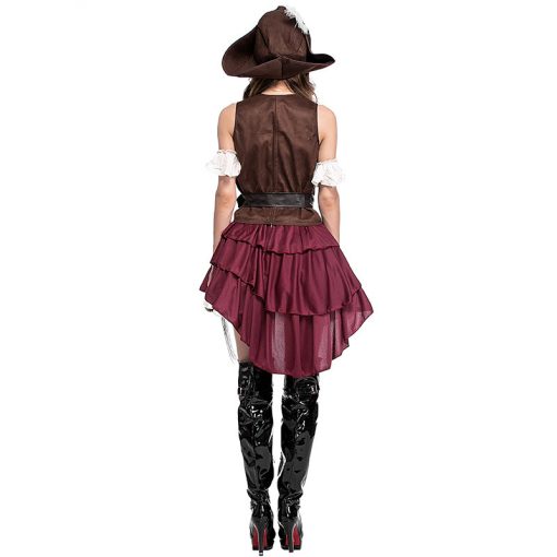 Sexy Somali Pirate Captain Costume - Women's Halloween Nightclub Party Outfit for Adults - Image 5