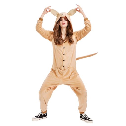 Adult Kangaroo Onesie Costume -Australian Animal Full Body Suit - Image 3