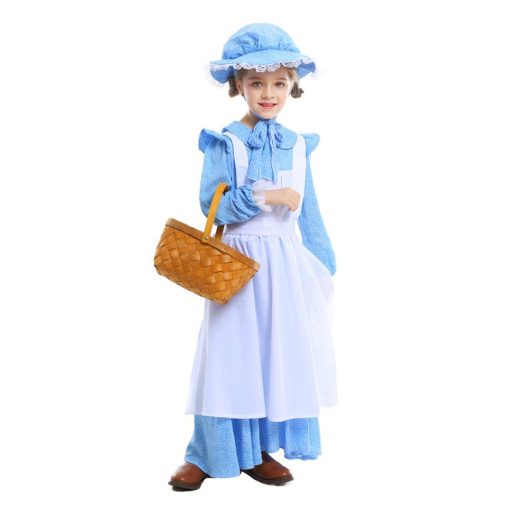 Rural Chic for Moms & Daughters: Blue Jumpsuit with Hat for Farm Women - Image 3