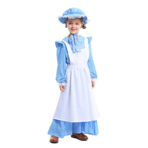 Rural Chic for Moms & Daughters: Blue Jumpsuit with Hat for Farm Women - Image 2