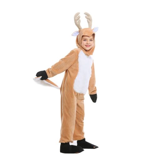 Christmas Reindeer Onesie for Adults & Kids - Soft Plush Family Matching Costume - Image 4