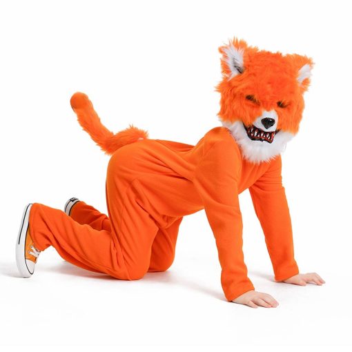 Fox in Disguise! Adults & Kids Fox Costume for Halloween Party & Stage Show - Image 4