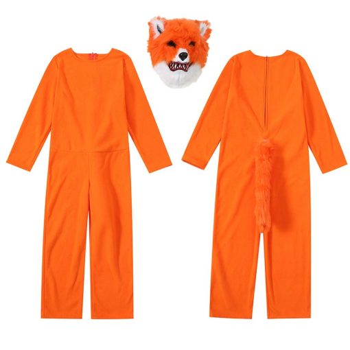 Fox in Disguise! Adults & Kids Fox Costume for Halloween Party & Stage Show - Image 5