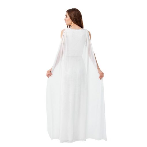 Goddess Athena White flowy Maxi Dress - Mythical Greek Goddess Costume for Women - Image 4