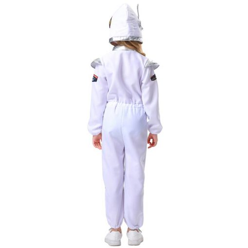 Halloween Space Adventure - Kids' White Astronaut Flight Suit Costume - Image 4