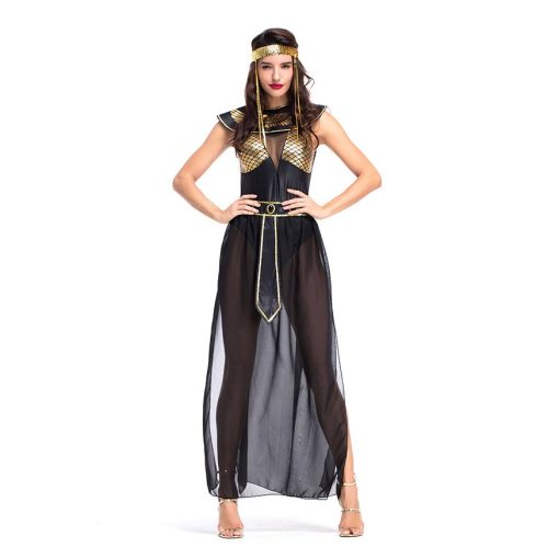 Goddess of the Night: Egyptian Goddess Costume for Women - Halloween Stage Performance - Image 4