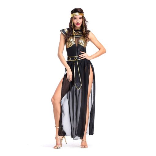 Goddess of the Night: Egyptian Goddess Costume for Women - Halloween Stage Performance - Image 3