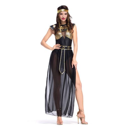 Goddess of the Night: Egyptian Goddess Costume for Women - Halloween Stage Performance - Image 2