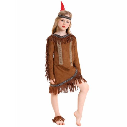 Halloween Wildman Costume - Indigenous Chief Children's Performance Outfit for Children's Day & Stage Show - Image 3