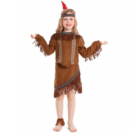 Halloween Wildman Costume - Indigenous Chief Children's Performance Outfit for Children's Day & Stage Show - Image 4