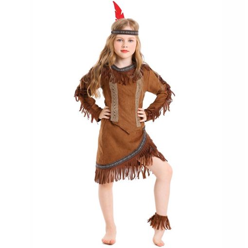 Halloween Wildman Costume - Indigenous Chief Children's Performance Outfit for Children's Day & Stage Show - Image 2