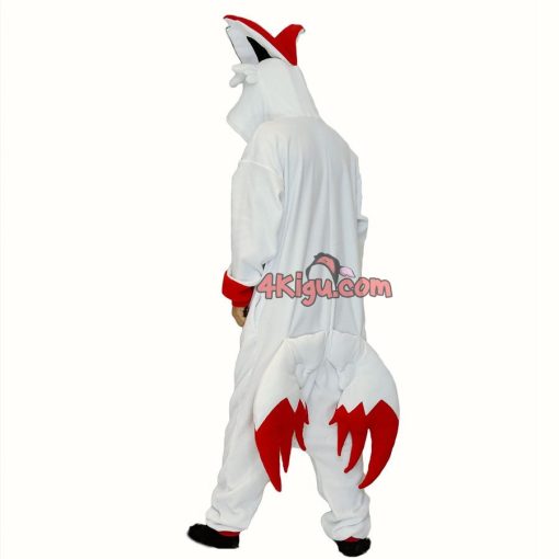 White Version Victini Kigurumi Kostüm Onesie Halloween Costumes - Image 4