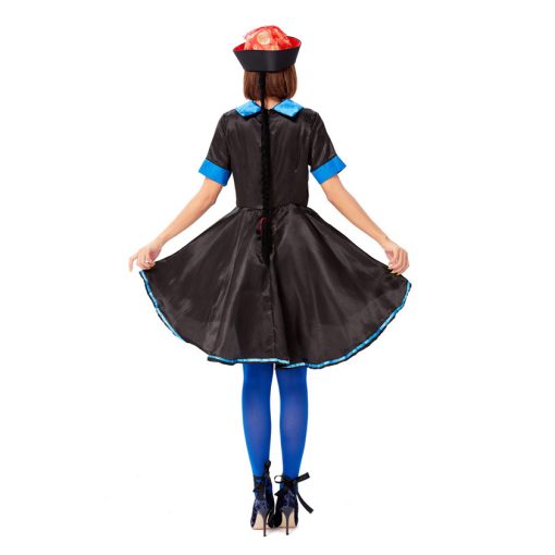 Women's Chinese Qing Dynasty Zombie Cosplay Costume, Gothic Victorian Steampunk Lady Halloween Party Dress - Image 3