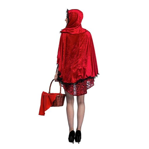 Gothic Red Riding Hood: Roleplay Costume for Women - Image 4