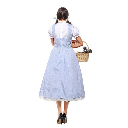 Dreamy Fairytale Fashion: Pastel Blue Alice in Wonderland Inspired Dress for Ladies - Image 5