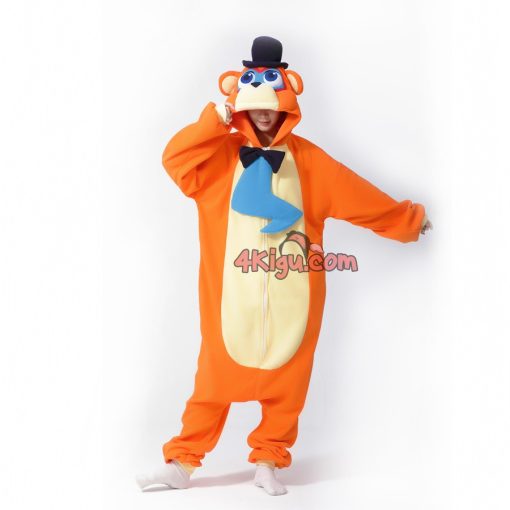 Glamrock Freddy Kigurumi Costume FNAF Halloween Animal Onesies - Image 4