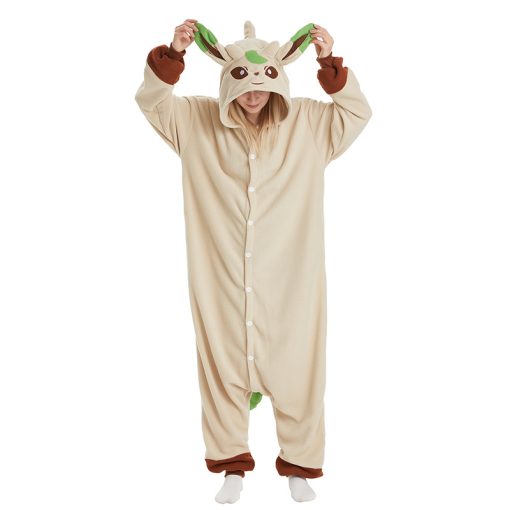 Leafeon Kigu Onesie Adult Cute Pajamas - Image 4