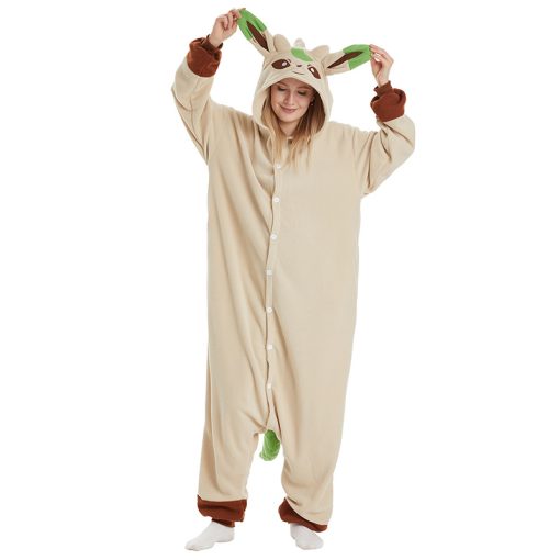 Leafeon Kigu Onesie Adult Cute Pajamas - Image 3