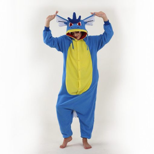 Gyarados Kigurumi Onesie Costume For Adults - Image 3