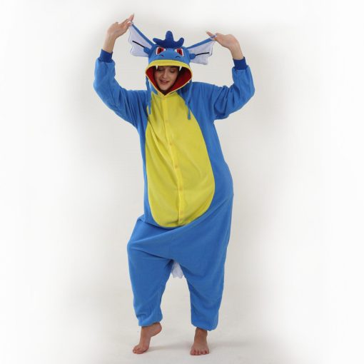 Gyarados Kigurumi Onesie Costume For Adults - Image 2