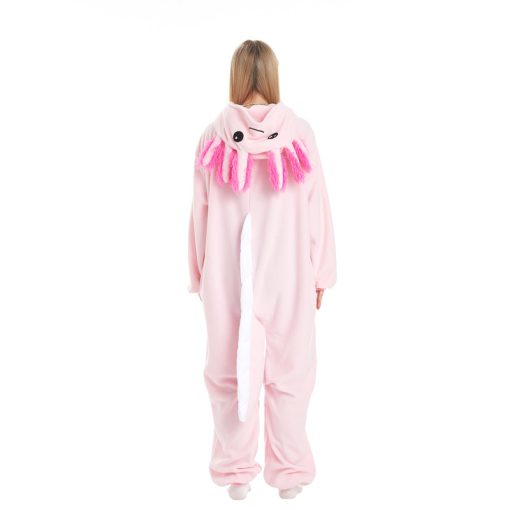 Pink Axolotl Kigu Onesie Adult Cute Pajamas