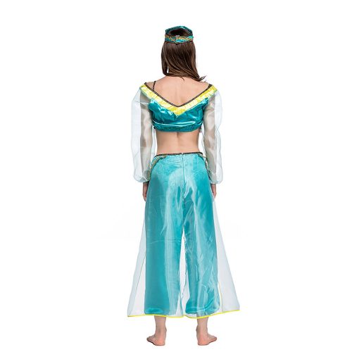 Princess Jasmine Cosplay Dress | Aladdin Costume | Women's Halloween Outfit | Anime-Inspired Arabian Nights Gown - Image 5